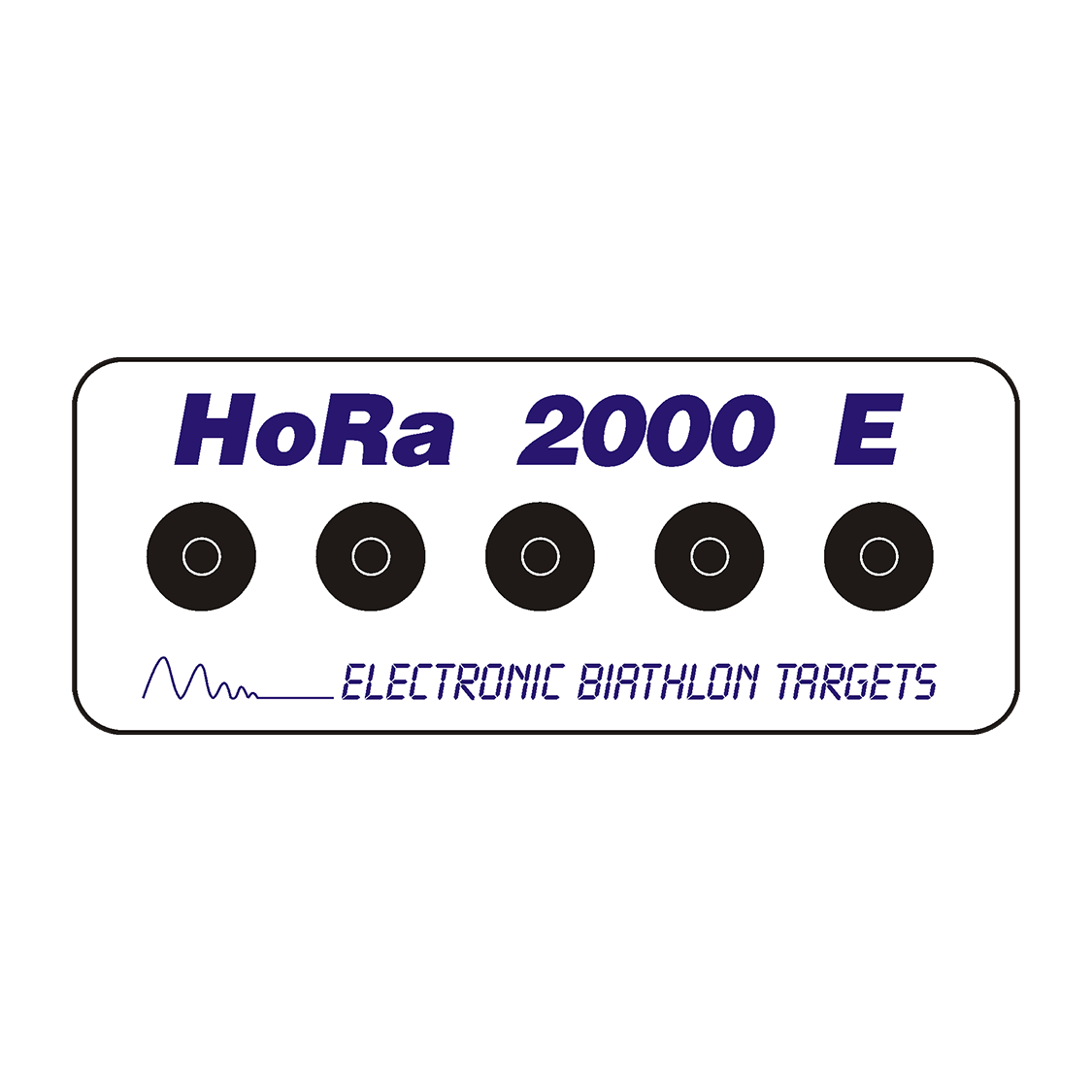 Elektronisches Zielbild des Modells Horra 2000 E, das Design und Funktionen für das Schießtraining zeigt.